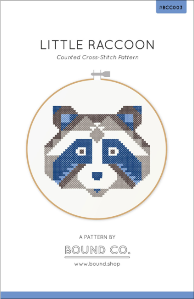 Little Raccoon Cross-Stitch Pattern