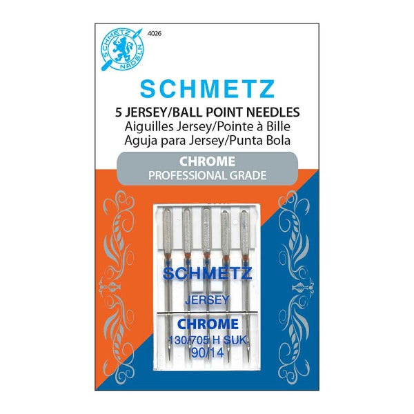 Schmetz Jersey/Ball Point Needles Chrome 90/14 - 5ct