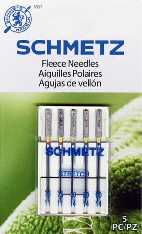 Schmetz Fleece Needles Assorted Sizes - 5ct