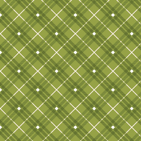 Gnome for the Holidays - Green Plaid
