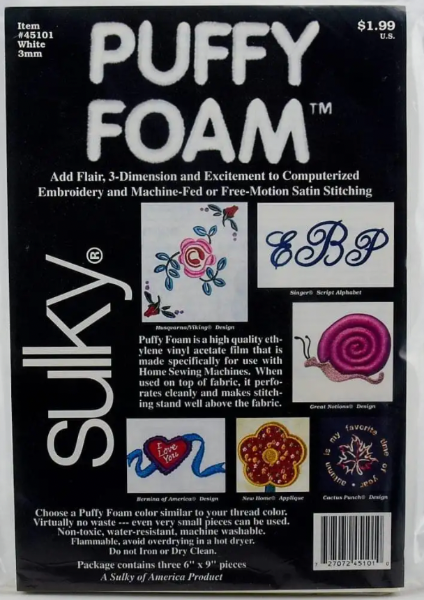 Sulky Puffy Foam - 3mm