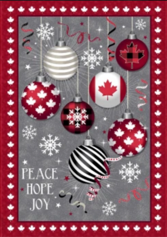 Canadian Christmas - Christmas Ornaments Panel