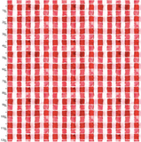 Welcome to the Funny Farm - Red Picnic Tablecloth - 2.5 meter cut