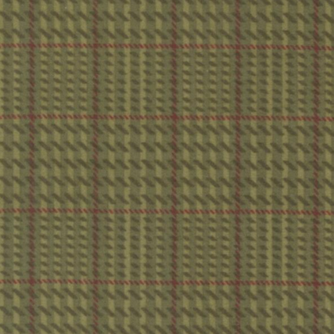 Autumn Gatherings Flannel - Grass Check - 1 meter cut