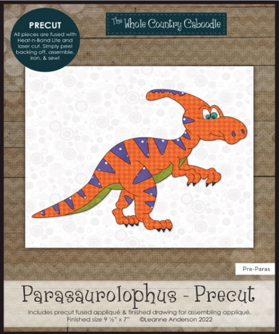 Parasaurolophus Precut Applique Kit
