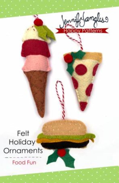 Felt Holiday Ornaments - Food Fun