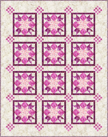 Shiny Blossoms Quilt Pattern
