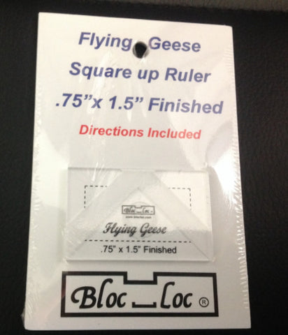 Block Loc Flying Geese 3/4" x 1 1/2"