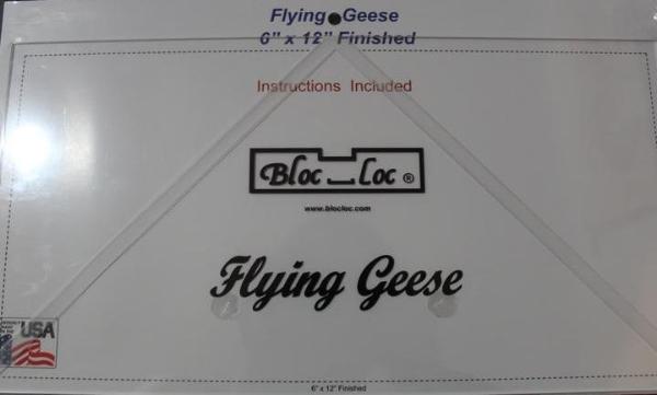 Bloc Loc Flying Geese Square Up Ruler 6"x 12" Finished